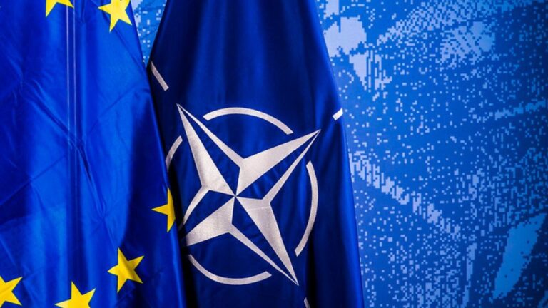 European Allies and NATO Flag