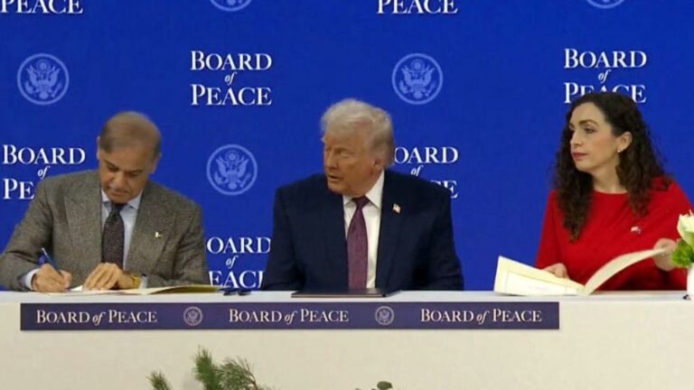 PM Shehbaz Sharif Signs Gaza Board of Peace charter