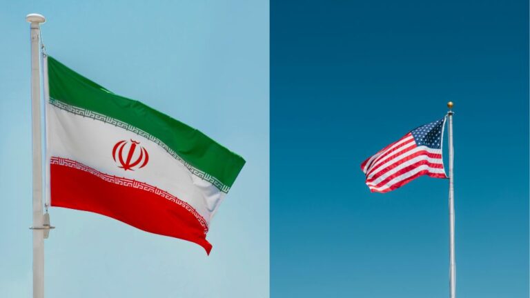 Iran-U.S. Backchannel Talks Open in Oman as Washington Sends Mideast Military Chief US and Iran Flag